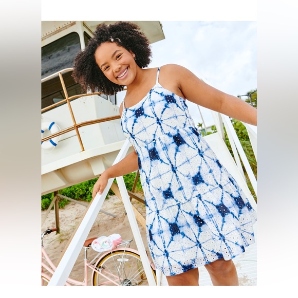 Sugar and Jade Dresses Sugar And Jade Tween Girls Tie Dye Eyelet